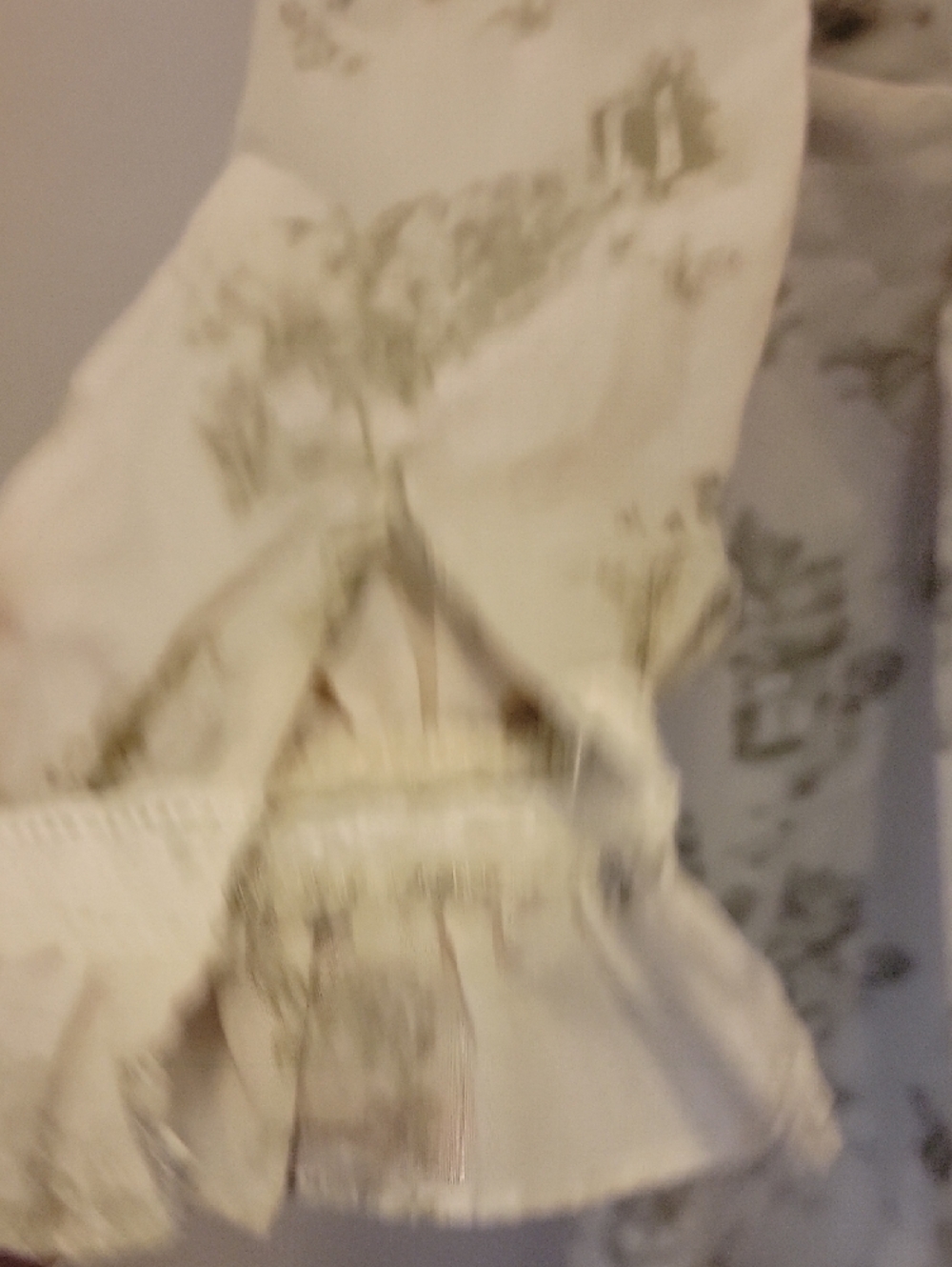 Simple Retro Vintage-Inspired Cream Floral Print Long Sleeve Dress Size S - Picture 9 of 15
